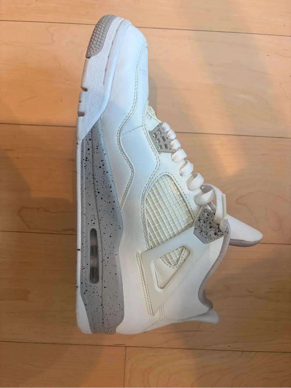 Jordan White Sneakers with Red Jumpman